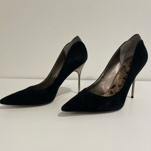 Sam Edelman Black Suede Heels